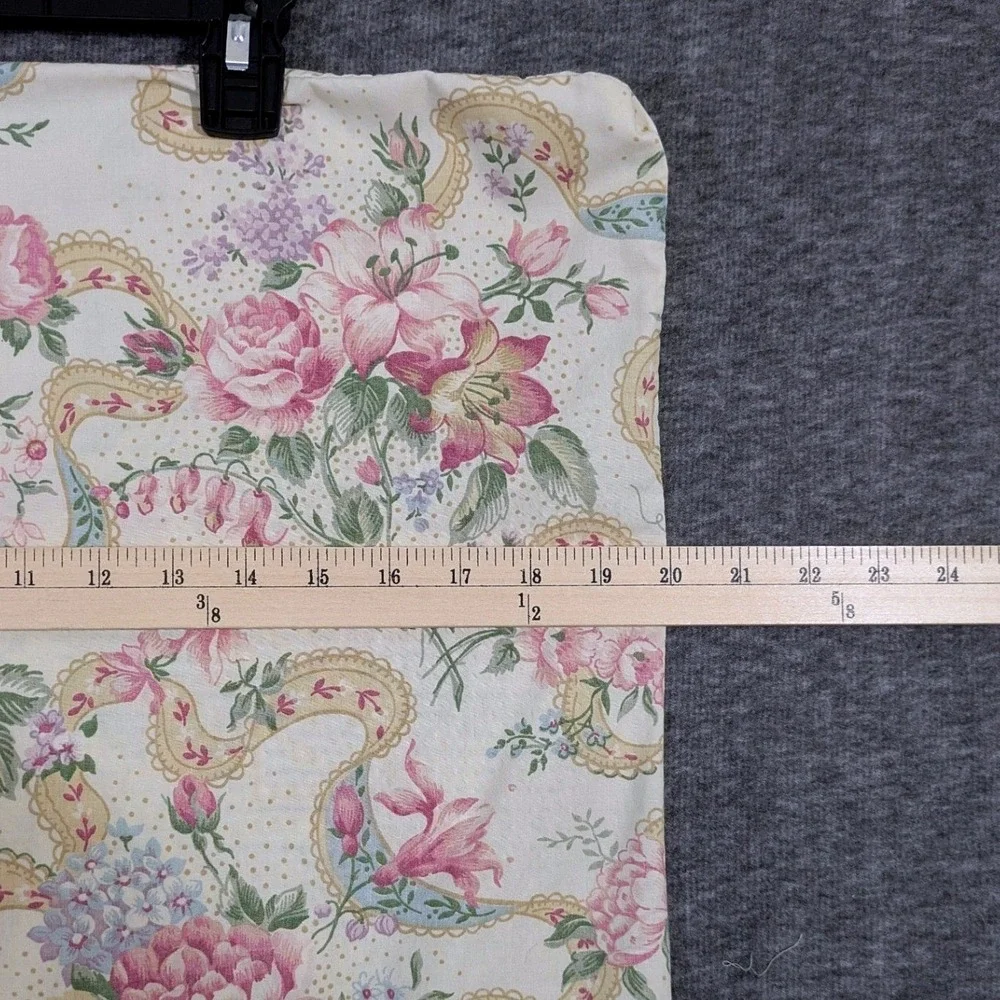 Vintage 1988 Martha Stewart Floral Cottage‎ Ruffle Standard Pillowcase Set of 4